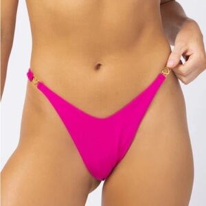 L*Space NWOT Ziggy Bikini Bottom in BOUGAINVILLEA Small